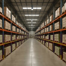 a large warehouse