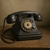 an old desk telephone