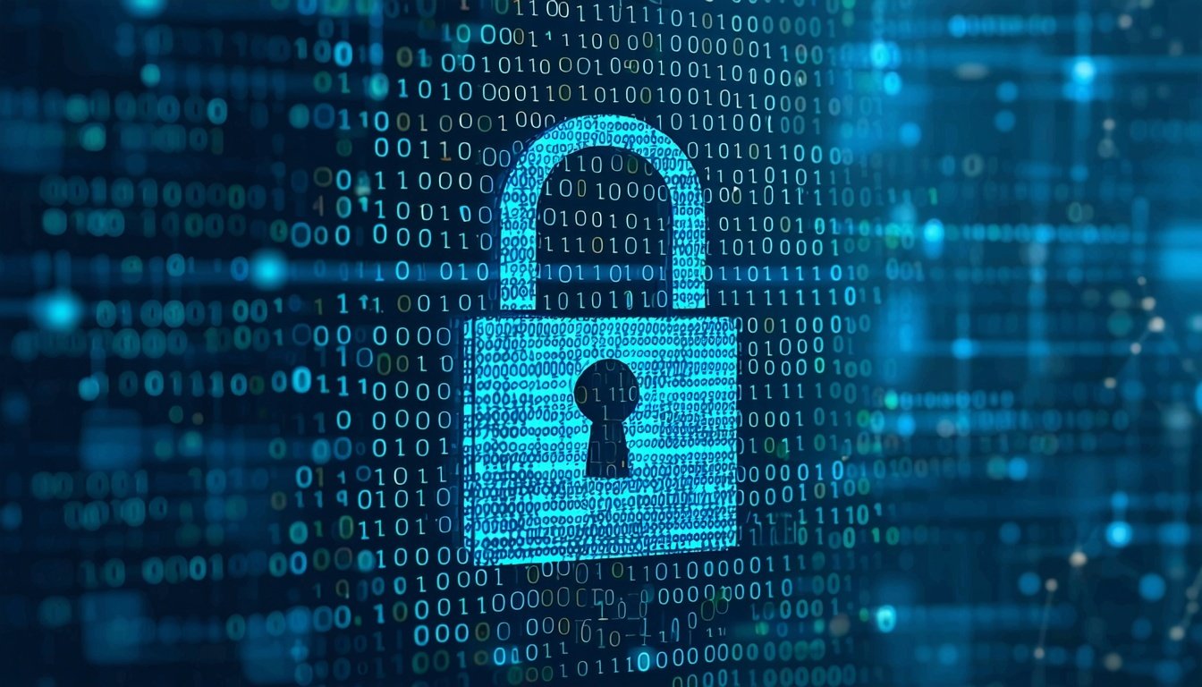 A visual representation of a data breach, with bin